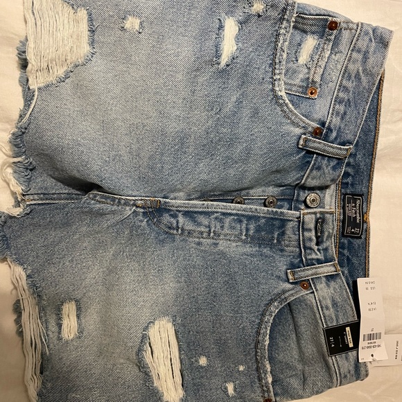 Abercrombie high rise womens denim shorts size 4 - Picture 3 of 3